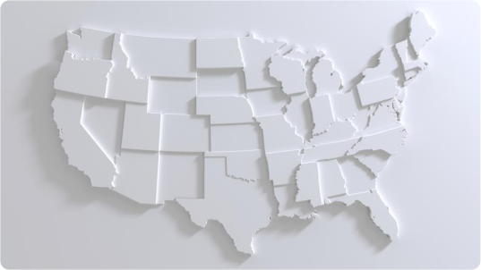 Photo of the united states resembling businesses in every state.